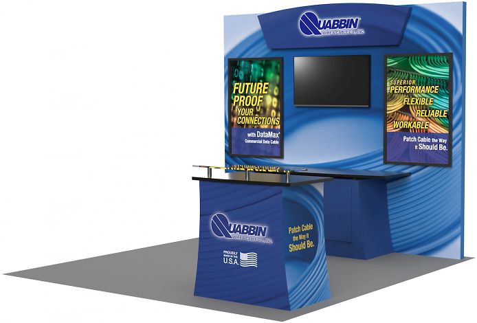 Quabbin Wire & Cable Trade Booth Design | Guy With Glasses