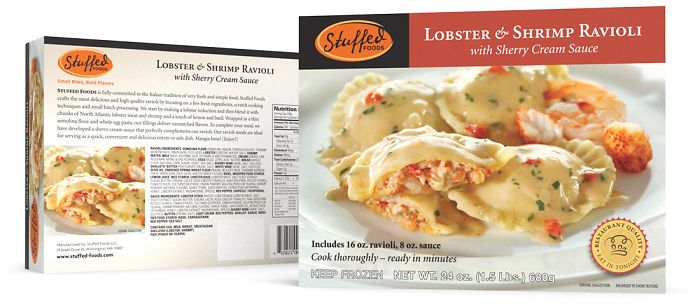 Stuffed Foods Pasta Packaging Design | Guy With Glasses